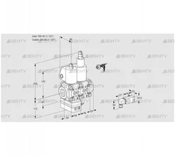 VCV2E40R/40R05VKLWL/PPPP/2-PP (88100223) Клапан с регулятором соотношения Kromschroder