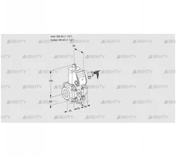 VAS340R/NW (88005607) Газовый клапан Kromschroder