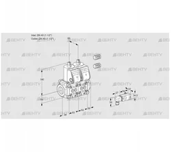 VCS3E40R/40R05NNKR3/2--3/PPPP (88100836) Сдвоенный газовый клапан Kromschroder