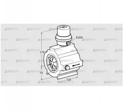 DE 100TW80-120B (03200409) Расходомер Kromschroder