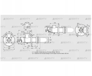 BIC 140HBL-300/335-(44)E (84035040) Газовая горелка Kromschroder