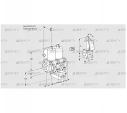 VCG3E50R/50R05NGEWL/MMZS/PPPP (88104420) Клапан с регулятором соотношения Kromschroder