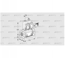 VCS780F05NNWSRB/PPPP/PPPP (88205158) Сдвоенный газовый клапан Kromschroder