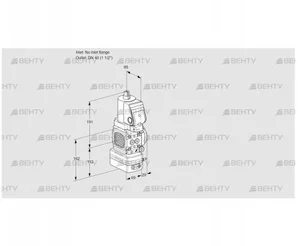 VAG2T-/40N/NQSRAN (88029806) Газовый клапан с регулятором соотношения Kromschroder