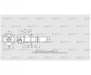 BIC 65HLR-0/35-(103)D (84199062) Газовая горелка Kromschroder