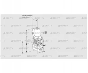 VAG1-/25R/NWSLAE (88026444) Газовый клапан с регулятором соотношения Kromschroder