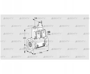 VCS665F05NLWR3B/MMMM/PPPP (88204920) Сдвоенный газовый клапан Kromschroder