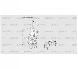 VAS3T65/-N/NQSR (88019074) Газовый клапан Kromschroder