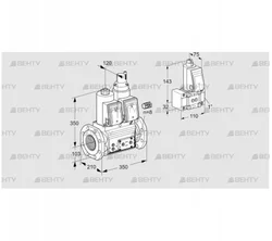 VCS8100F05NLKR3E/PPPP/PPZ- (88206546) Сдвоенный газовый клапан Kromschroder