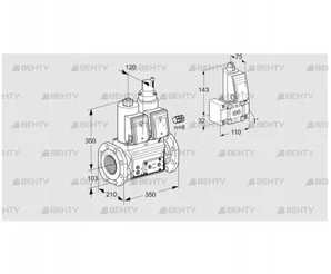 VCS8100F05NLKR3E/PPPP/PPZ- (88206546) Сдвоенный газовый клапан Kromschroder