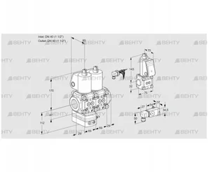 VCG2E40R/40R05GENWL/3-ZS/4-PP (88103145) Клапан с регулятором соотношения Kromschroder