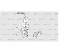 VAS1T15/-N/LQSR (88028586) Газовый клапан Kromschroder