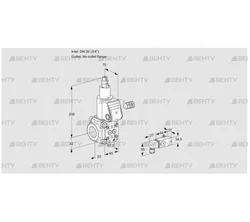 VAS120/-R/LW (88012554) Газовый клапан Kromschroder