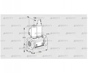 VCS6T65A05NLQSLB/PPPP/PPPP (88203768) Сдвоенный газовый клапан Kromschroder