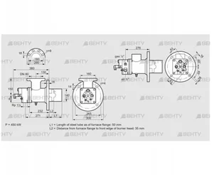 BIO 140RML-50/35-(49)E (84008013) Газовая горелка Kromschroder