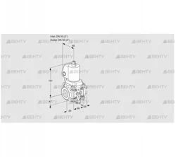 VAS2T50N/NKSL (88027413) Газовый клапан Kromschroder