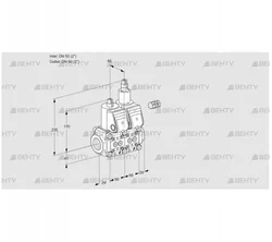 VCS2E50R/50R05NLWR/PPPP/PPPP (88104819) Сдвоенный газовый клапан Kromschroder