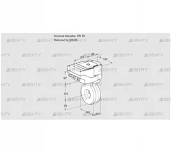 IBA80/65Z05/20-60Q3T (88302385) Дроссельная заслонка Kromschroder