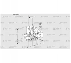 VCS3E50R/50F05NNVWR3/PPPP/PPPP (88106281) Сдвоенный газовый клапан Kromschroder