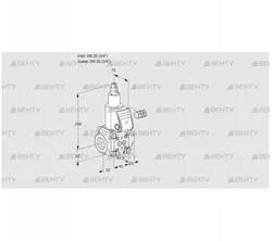 VAS120R/LW (88024291) Газовый клапан Kromschroder