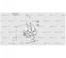 VCH2E25R/25R05FNHEVWR3/PPPP/PPPP (88103434) Клапан с регулятором расхода Kromschroder