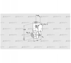 VG 20R02NK31DM (85206041) Запорный газовый клапан Kromschroder