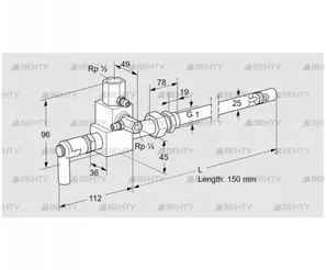 ZMI 25TG150N (84099346) Пилотная горелка Kromschroder