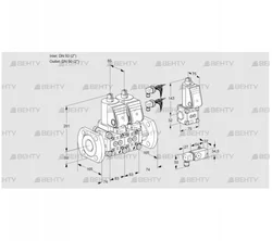 VCS3E50F/50F05NNKGR8/3-PP/4-ZS (88106994) Сдвоенный газовый клапан Kromschroder