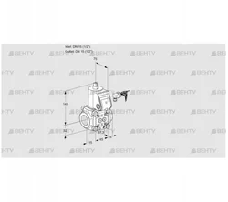 VAS115R/NQ (88000589) Газовый клапан Kromschroder