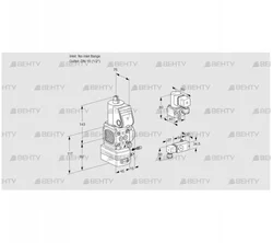 VAG1-/15R/NWBE (88019574) Газовый клапан с регулятором соотношения Kromschroder