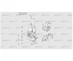 VAG1-/15R/NWBE (88019574) Газовый клапан с регулятором соотношения Kromschroder