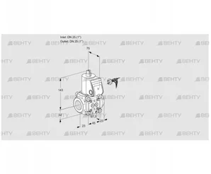 VAS125R/NW (88003421) Газовый клапан Kromschroder