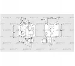 DG 6SG-6K2 (84447142) Датчик-реле давления газа Kromschroder