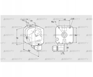 DG 6SG-6K2 (84447142) Датчик-реле давления газа Kromschroder