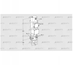 VK 40R10W5XA43DV (85315012) Газовый клапан с приводом Kromschroder