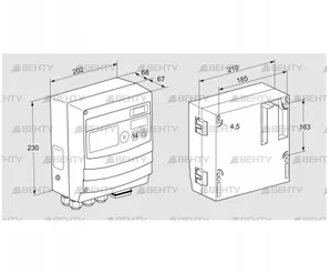 BCU480W2P6C0D0000K1E1-/LM400WF1O0E1- (88680402) Блок управления горением Kromschroder