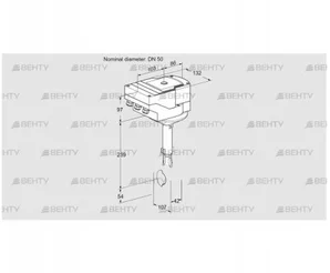 IBH50Z01A/40A2AR10 (88301136) Дроссельная заслонка Kromschroder