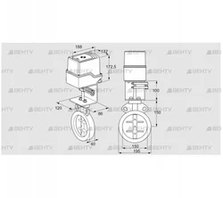 IDR150Z03D450AS/50-30W20TR10 (88302600) Дроссельная заслонка Kromschroder