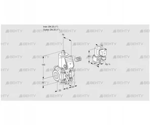 VAS125R/NW (88008686) Газовый клапан Kromschroder