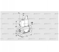 VCS780F05NLWL3B/PPPP/MPPM (88207253) Сдвоенный газовый клапан Kromschroder