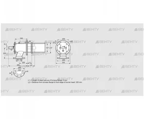 ZIC 200RB-0/335-(20)D (84277520) Газовая горелка Kromschroder