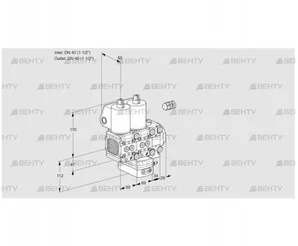 VCG2E40R/40R05FNGEVWL/PPPP/PPPP (88107000) Клапан с регулятором соотношения Kromschroder