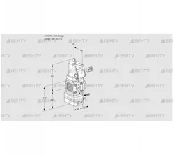 VAG1-/25R/NWGRAE (88021899) Газовый клапан с регулятором соотношения Kromschroder