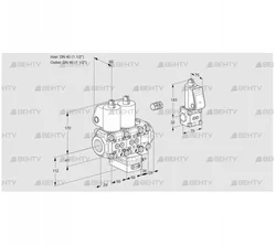 VCH2E40R/40R05NHEVWL3/PPBS/PPPP (88104765) Клапан с регулятором расхода Kromschroder