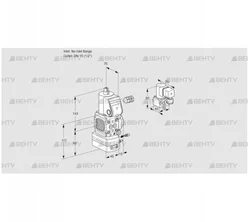 VAG1-/15R/NWBE (88008109) Газовый клапан с регулятором соотношения Kromschroder