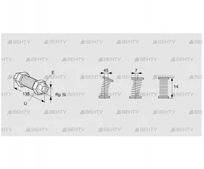 EKO 20RI (03262044) Газовый компенсатор Kromschroder