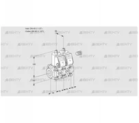 VCS3E40R/40R05NNWR/PPPP/PPPP (88106991) Сдвоенный газовый клапан Kromschroder