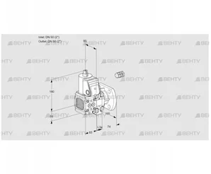 VAS3E50R/50F05FNVWR/PP/PP (88106187) Газовый клапан Kromschroder