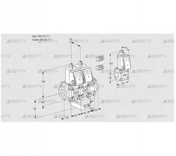 VCH1E25R/25R05NHEVWR3/PPPP/PPZS (88103565) Клапан с регулятором расхода Kromschroder