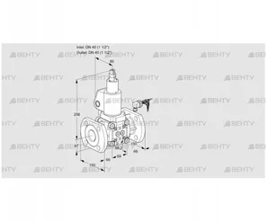 VAS240F/LWGL (88032453) Газовый клапан Kromschroder